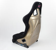 Load image into Gallery viewer, NRG FRP Bucket Seat ULTRA Edition - Large (Black Alcantara/Gold Glitter Back)
