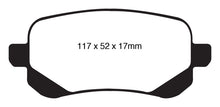 Load image into Gallery viewer, EBC 08-11 Chrysler Town &amp; Country 3.3 Greenstuff Rear Brake Pads
