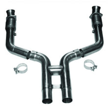 Load image into Gallery viewer, Kooks 11-14 Ford Mustang GT 5.0L 4V 3in x 2 3/4in OEM Cat H Pipe Kooks HDR Req
