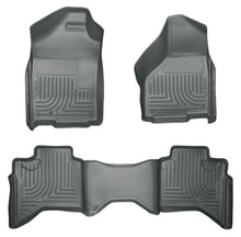 Load image into Gallery viewer, Husky Liners 03-08 Dodge Ram 1500/2500/3500 Quad Cab WeatherBeater Combo Gray Floor Liners
