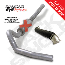 Load image into Gallery viewer, Diamond Eye KIT 4in CB MRP SGL w/ TDP AL 06-07 Chevy/GMC 6.6L Duramax 2500/3500

