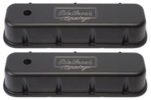Load image into Gallery viewer, Edelbrock Valve Cover Victor Series Chevrolet 1965 and Later 396-502 V8 Tall Black
