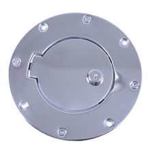 Load image into Gallery viewer, Rugged Ridge 97-06 Jeep Wrangler TJ Stainless Steel Locking Gas Cap Door
