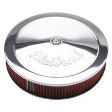 Load image into Gallery viewer, Edelbrock Air Cleaner Pro-Flo Series Round 14 In Diameter Cloth Element 3/8In Dropped Base Chrome
