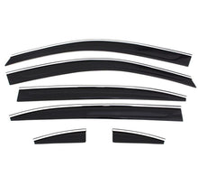 Load image into Gallery viewer, AVS 07-11 Honda CR-V Ventvisor Low Profile Deflectors 6pc - Smoke w/Chrome Trim
