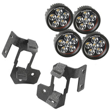 Load image into Gallery viewer, Rugged Ridge 07-18 Jeep Wrangler JK Textured Black Round A-Pillar LED Light Mount Kit
