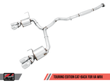 Load image into Gallery viewer, AWE Tuning 2015+ Subaru WRX VA Sedan Touring Edition Exhaust - Chrome Silver Tips (102mm)
