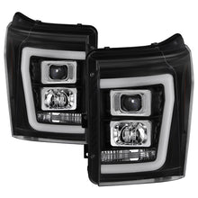 Load image into Gallery viewer, Spyder Ford F-250/F-350/F450 Super Duty 11-16 V2 Projector Headlights - Black (PRO-YD-FS11V2-LB-BK)
