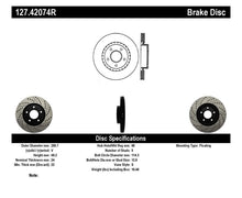Load image into Gallery viewer, StopTech 1/02-05 Infiniti G35 (alloy disc) / 6/02-05 Nissan 350Z Slotted &amp; Drilled Right Front Rotor
