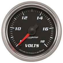 Load image into Gallery viewer, Autometer Pro-Cycle Gauge Voltmeter 2 1/16in 18V Digital Stepper Motor Black
