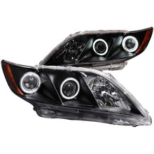 Load image into Gallery viewer, ANZO 2007-2009 Toyota Camry Projector Headlights w/ Halo Black
