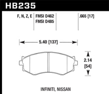 Load image into Gallery viewer, Hawk Infiniti G20 /Nissan 240SX/Axxess/Senta/Stanza Blue 9012 Race Front Brake Pads
