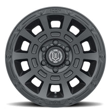 Load image into Gallery viewer, ICON Thrust 17x8.5 5x4.5 0mm Offset 4.75in BS Satin Black Wheel
