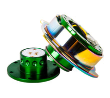 Load image into Gallery viewer, NRG Quick Release Gen 2.5 - Green Body / Neochrome Ring
