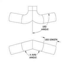 Load image into Gallery viewer, Spectre Universal Tube Y-Pipe 4in. OD / 180 Degree Y-Angle / 90 Degree Leg Angle (6in. Legs)
