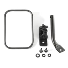 Load image into Gallery viewer, Rugged Ridge 97-18 Jeep Wrangler Textured Black Rectangluar Stubby Trail Mirror
