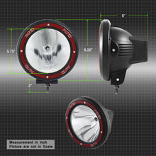 Load image into Gallery viewer, Spyder 7 Inch HID 4x4 fog lights Black/Red Housing w/wiring W/Switch- Chrome FL-CH-JK7004BR-C
