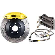 Load image into Gallery viewer, StopTech BBK 07-09 BMW 335i/335d Front 355x32 Drilled 2pc Rotors ST-60 Yellow Calipers
