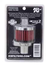 Load image into Gallery viewer, K&amp;N Clamp On Rubber Base Crankcase Vent Filter 0.5in Flange ID 2in OD 1.5in Height
