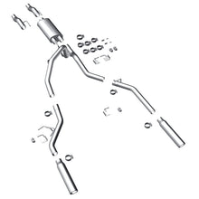 Load image into Gallery viewer, MagnaFlow 11 Ford F-150 3.7L/5.0L/6.2L SS Catback Exhaust Dual Split Rear Exit w/ 3.5in SS Tips
