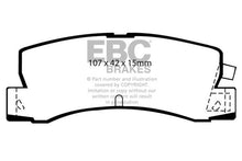 Load image into Gallery viewer, EBC 89-92 Geo Prizm 1.6 SL Greenstuff Rear Brake Pads
