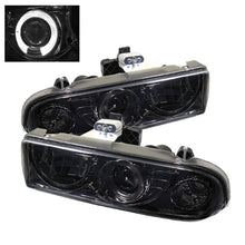 Load image into Gallery viewer, Spyder Chevy S10 98-04 Projector Headlights LED Halo Smke - Low H1 PRO-YD-CS1098-SMC
