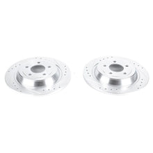 Load image into Gallery viewer, Power Stop 15-19 Ford Mustang Rear Evolution Drilled &amp; Slotted Rotors - Pair
