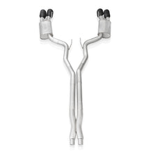 Load image into Gallery viewer, Stainless Works 2020 Ford GT500 Redline Catback X-Pipe Exhaust Factory Connect - Black Tips
