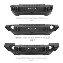 Load image into Gallery viewer, Go Rhino 07-20 Jeep Wrangler JL/JLU/JK/JKU/Gladiator JT Trailline Front Straight Bumper
