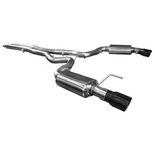 Load image into Gallery viewer, Kooks 15+ Mustang 5.0L 4V Convertible 3in Cat-Back w/ H-Pipe 4in Slash Cut Black Tips Exhaust

