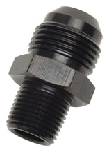 Load image into Gallery viewer, Russell Performance -8 AN 1/4in NPT Straight Black Flare to Pipe Adapter
