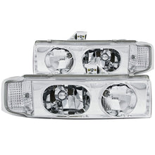 Load image into Gallery viewer, ANZO 1995-2005 Chevrolet Astro Van Crystal Headlights Chrome 1pc
