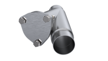 Load image into Gallery viewer, QTP 2.25in Weld-On QTEC Exhaust Cutout Y-Pipe
