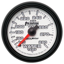 Load image into Gallery viewer, Autometer Phantom II 52.4mm Mechanical 140-280 Deg F Water Temperature Gauge
