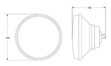 Load image into Gallery viewer, Hella Vision Plus 5-3/4in Round Conversion H4 Headlamp High/Low Beam - Single Lamp

