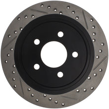 Load image into Gallery viewer, StopTech 05-10 Ford Mustang Slotted &amp; Drilled Left Rear Rotor
