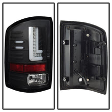 Load image into Gallery viewer, Spyder GMC Sierra 2016-2017 Light Bar LED Tail Lights - Black ALT-YD-GS16-LED-BK
