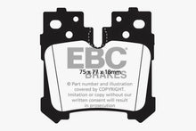 Load image into Gallery viewer, EBC 07+ Lexus LS460 4.6 Greenstuff Rear Brake Pads
