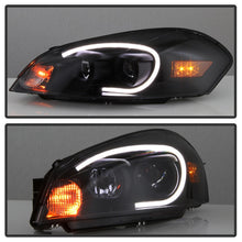 Load image into Gallery viewer, xTune 06-13 Chevrolet Impala LED Light Bar Headlights - Black Smoke (PRO-JH-CIM06-LB-BSM)
