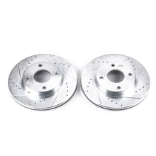 Load image into Gallery viewer, Power Stop 00-04 Ford Focus Front Evolution Drilled &amp; Slotted Rotors - Pair
