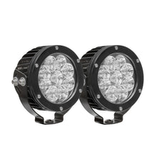Load image into Gallery viewer, Westin Axis LED Auxiliary Light 4.75 inch Round Flood w/3W Osram (Set of 2) - Black
