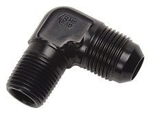 Load image into Gallery viewer, Russell Performance -6 AN to 1/8in NPT 90 Degree Flare to Pipe Adapter (Black)
