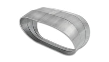Load image into Gallery viewer, Vibrant Vertical 304 SS Nominal 3in. Oval / 2.35 in. Centerline Radius, 15 degree per cut -Set of 3
