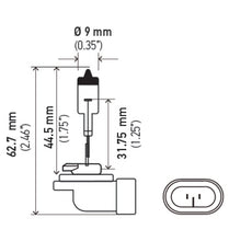 Load image into Gallery viewer, Hella Optilux 881 12V Xenon Yellow XY Bulb
