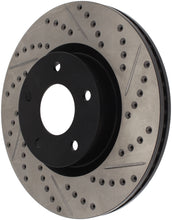 Load image into Gallery viewer, StopTech 1/02-05 Infiniti G35 (alloy disc) / 6/02-05 Nissan 350Z Slotted &amp; Drilled Left Front Rotor
