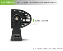 Load image into Gallery viewer, DV8 Offroad Dual Row LED Light Bar With Chrome Face 40 Inch
