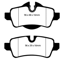Load image into Gallery viewer, EBC 07-14 Mini Hardtop 1.6 Ultimax2 Rear Brake Pads
