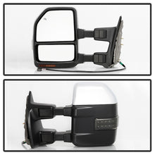 Load image into Gallery viewer, xTune 08-15 Ford F-250 SD Heated Adj LED Signal Chrome Mirrors - Smk (MIR-FDSD08S-G5-PW-RSM-SET)
