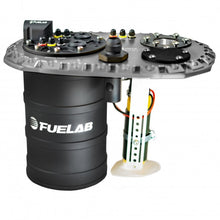 Load image into Gallery viewer, Fuelab Quick Service Surge Tank w/49614 Lift Pump &amp; Single 500LPH Brushed Pump w/Controller-Titanium
