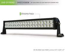 Load image into Gallery viewer, DV8 Offroad Dual Row LED Light Bar With Chrome Face 40 Inch
